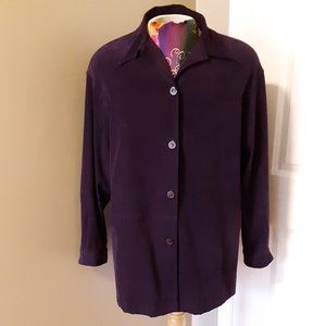 Notations Purple Jacket Blazer Size 1X